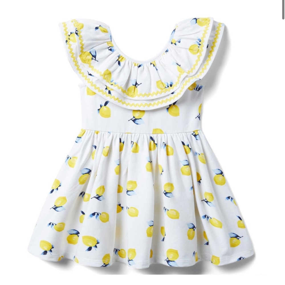 Janie&Jack Lemon Ruffle Dress